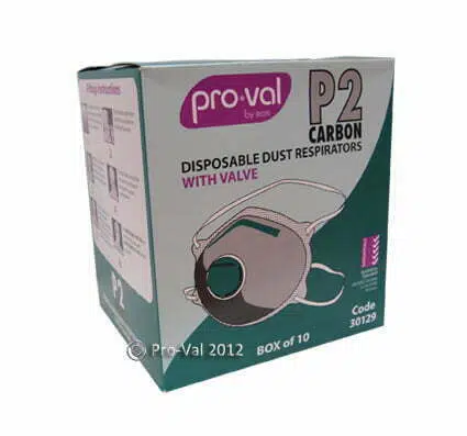 Pro Val P2 Masks come in boxes of 10