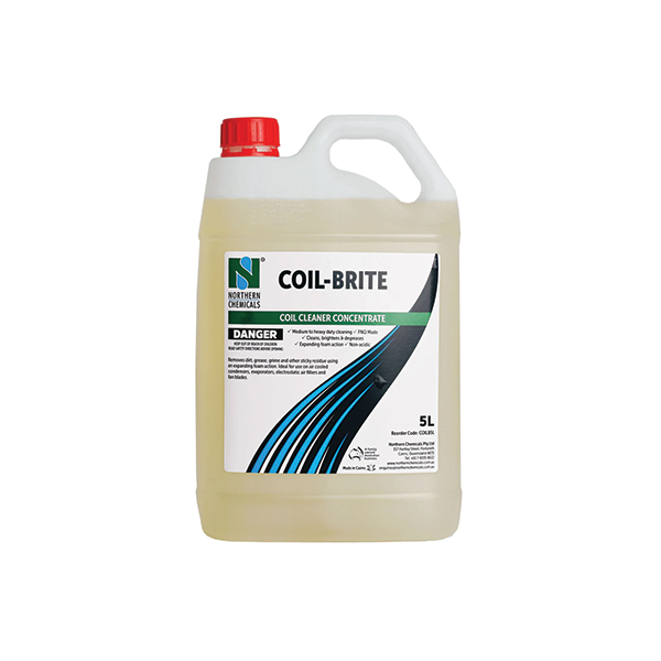 Coil-Brite is a heavy duty coil cleaner that is ideal for air cooled condensers, evaporators, electrostatic air filters and fan blades, as giving you the power clean that you need.