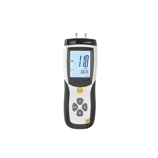 The CEM DT-8890 Manometer is the perfect meter for measuring the pressure differences for containment wall and outside areas, helping you create negative airing set ups.